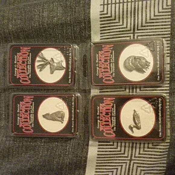 Pewter Pins 4 Wildlife Collection Bundle George G Harris New - Picture 1 of 12